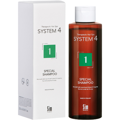 Sim System 4 - Special Shampoo 1 - Normaalit ja rasvoittuvat hiukset - 250ml